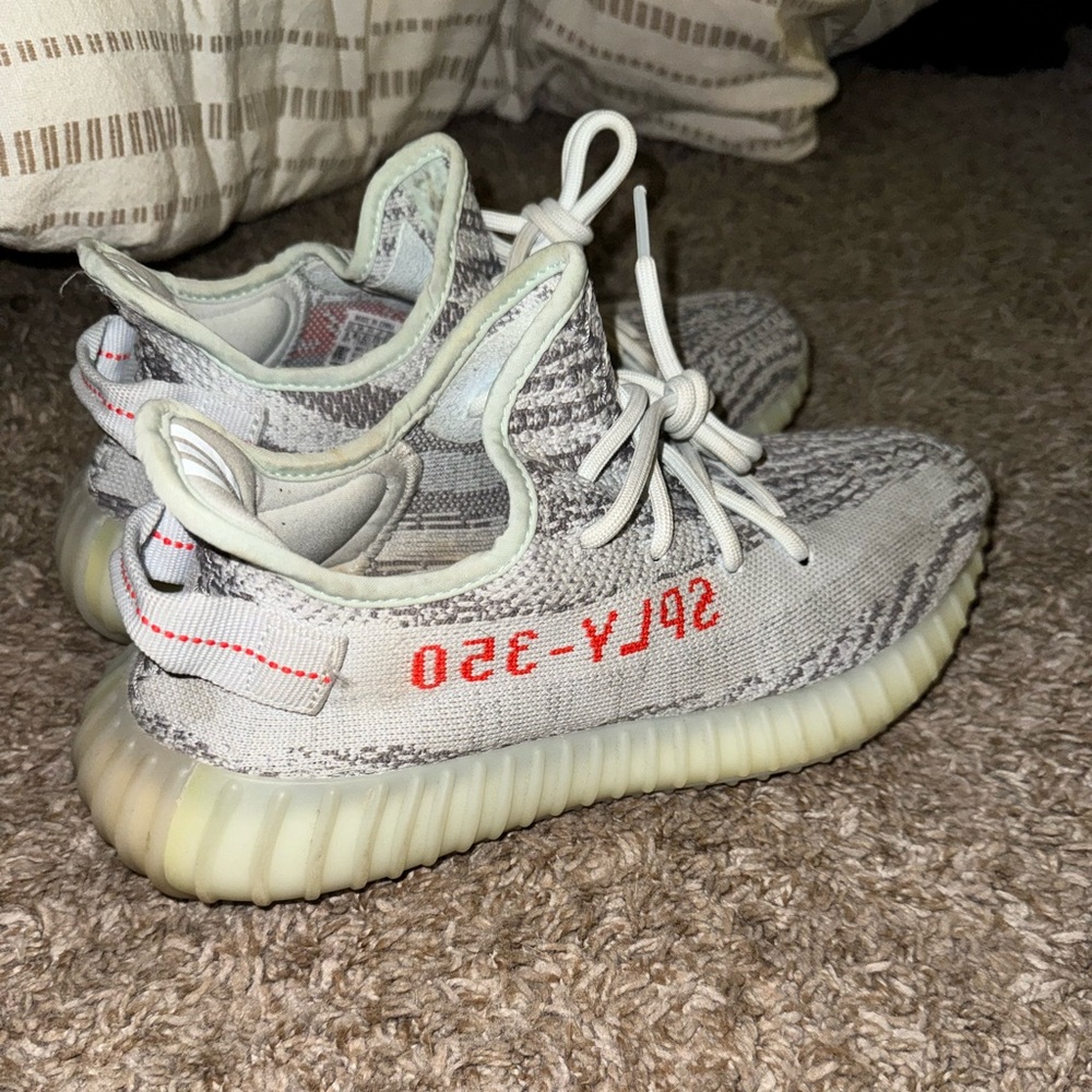 blue tint yeezy 350 boost